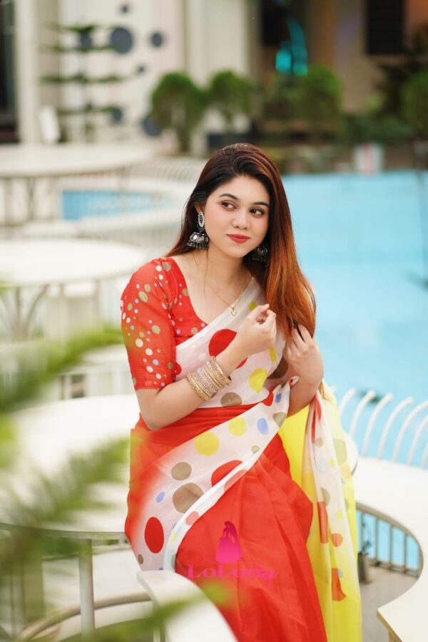 Silk Saree with bp  TS-7001 - Image 3